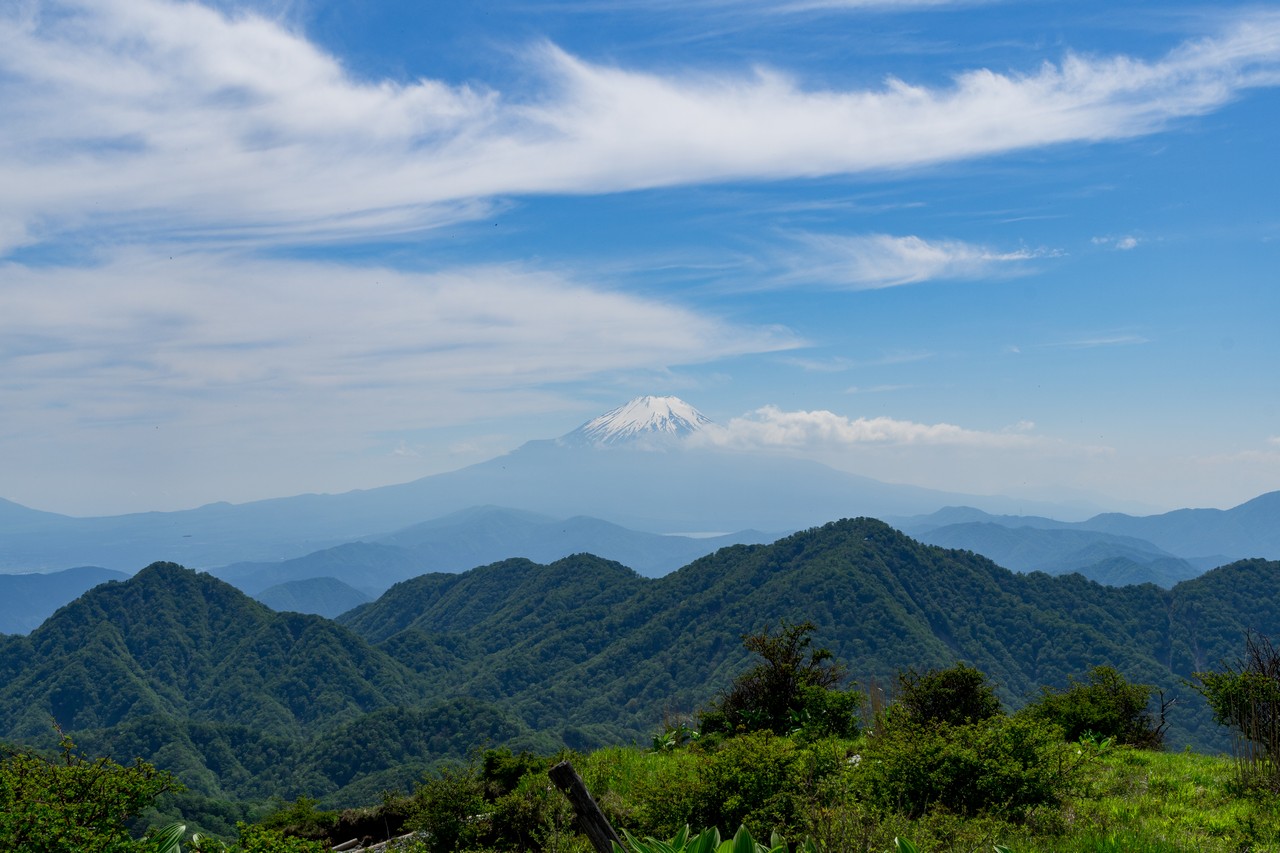 蛭ヶ岳から見た富士山