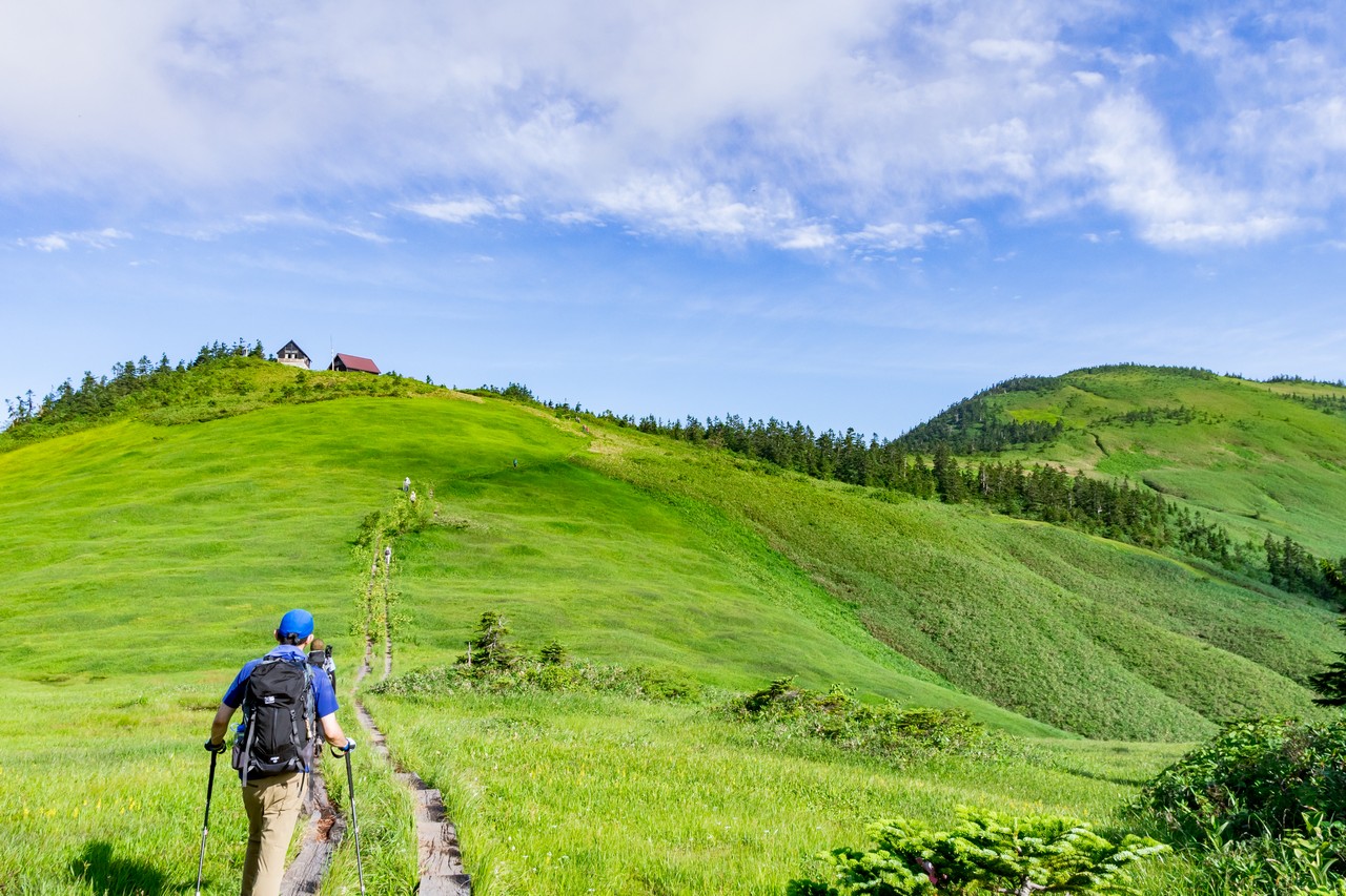 駒の小屋と会津駒ヶ岳
