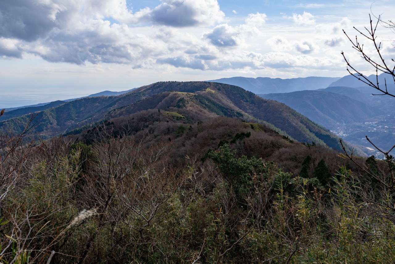 明神ヶ岳から見た箱根外輪の稜線