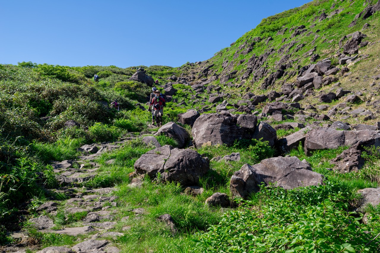 鳥海山　象潟口コースの登山道