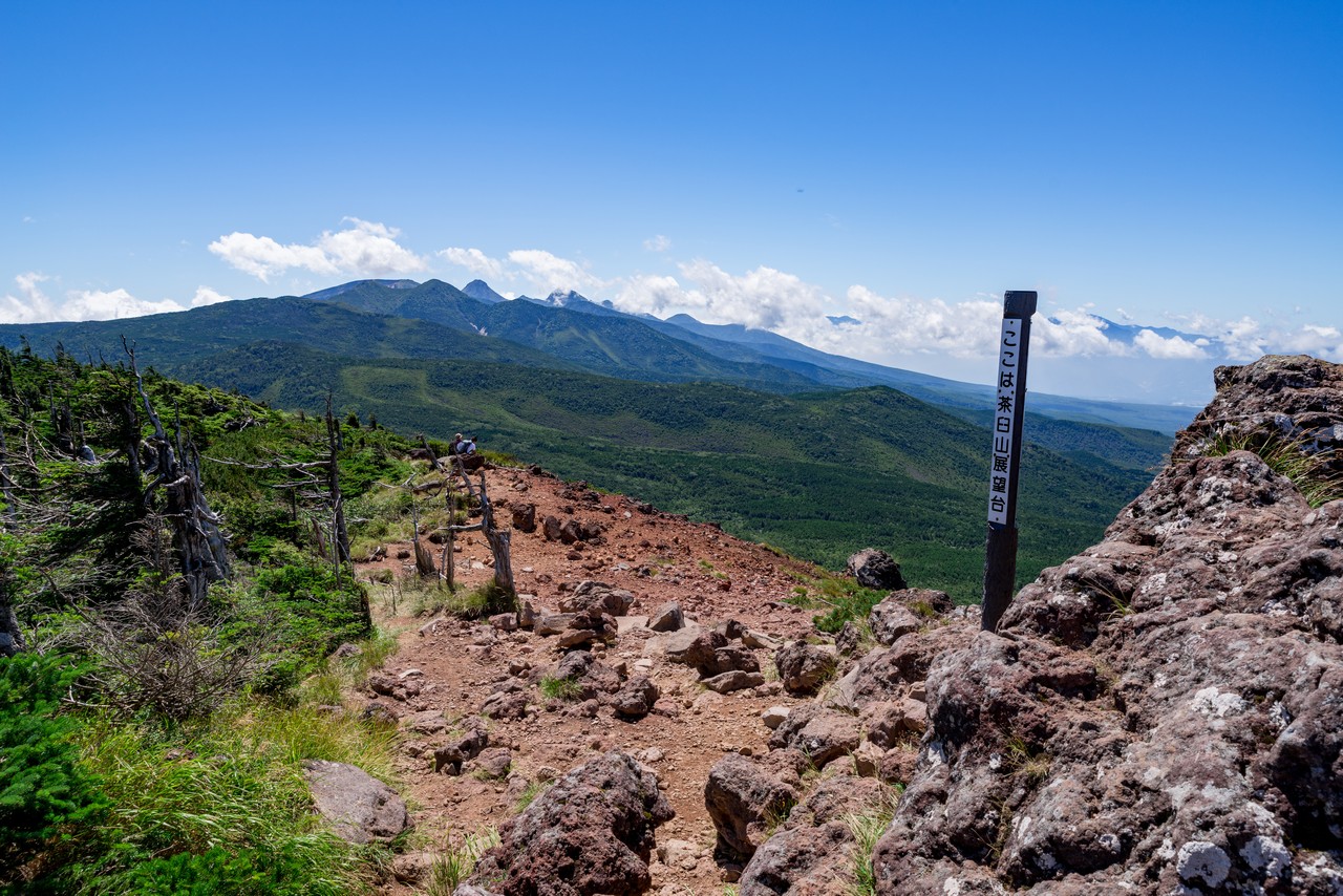 茶臼山展望台から見た南八ヶ岳
