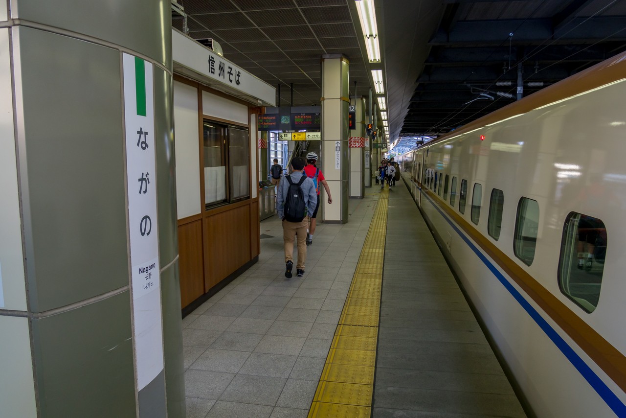 長野駅の新幹線ホーム