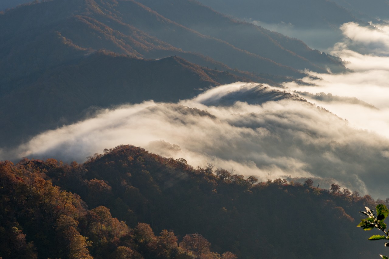 越後駒ヶ岳の雲滝