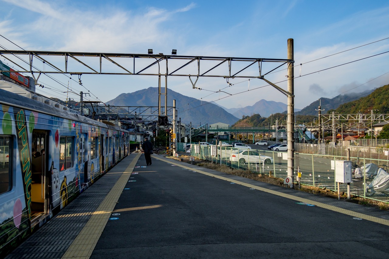 大月駅の富士急行線ホーム