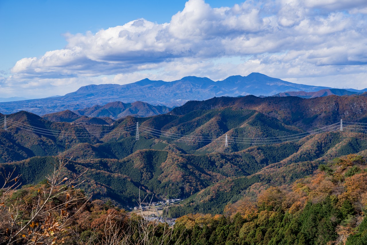 行道山から見た赤城山