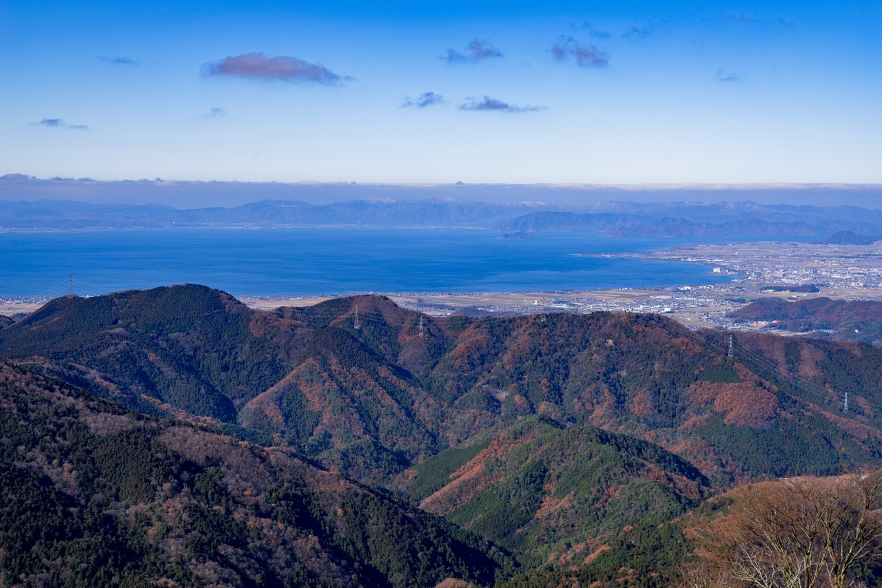 霊仙山から見た琵琶湖