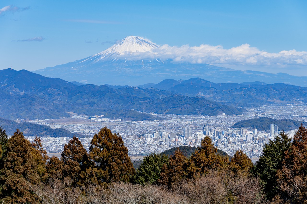 満観峰から見た富士山