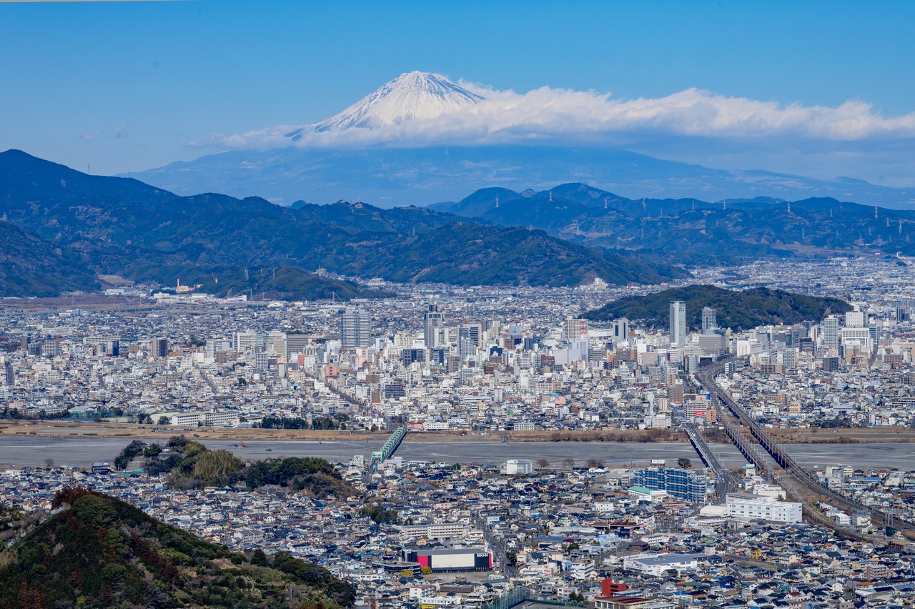朝鮮岩から見た富士山