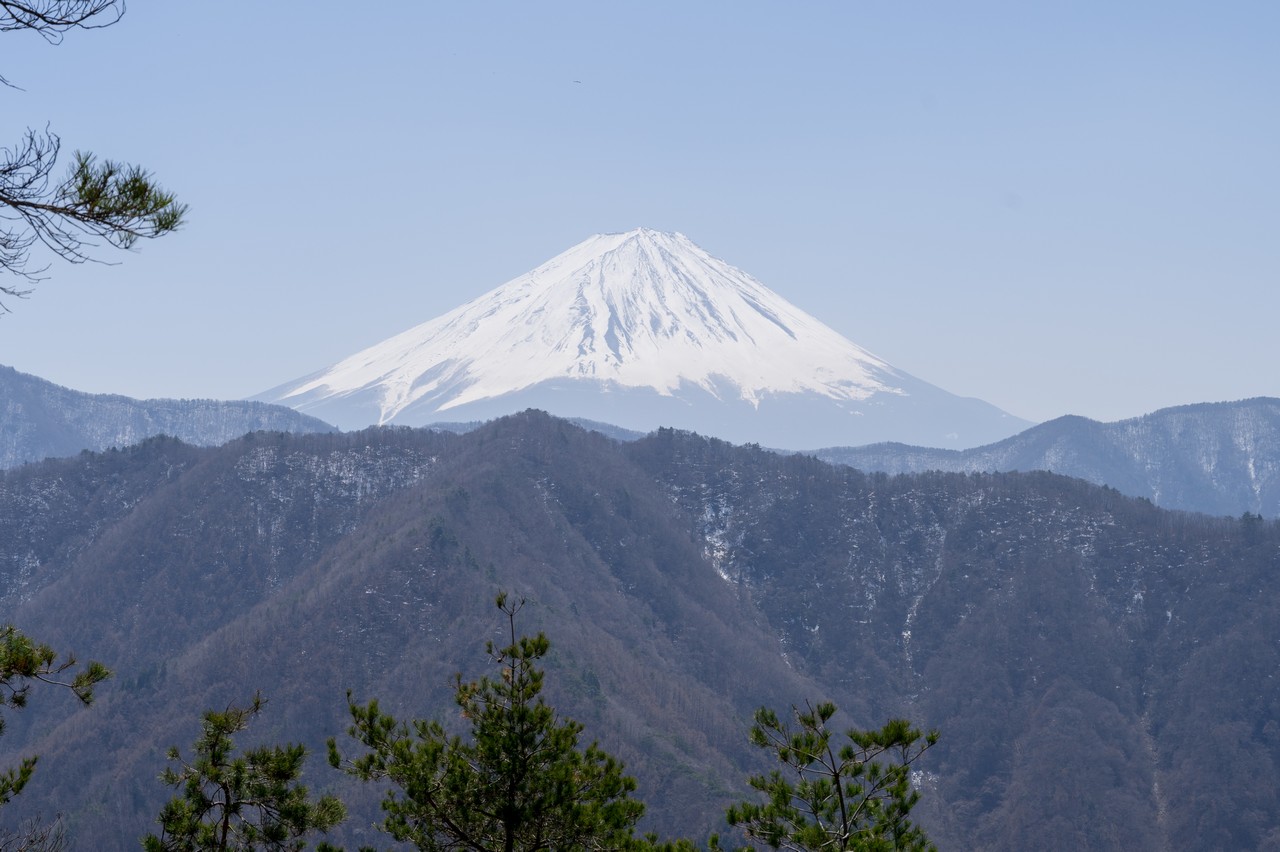 大栃山から見た富士山