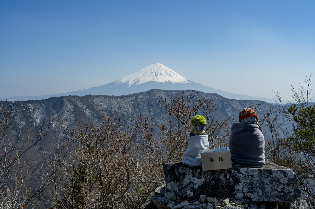 釈迦ヶ岳から見た富士山