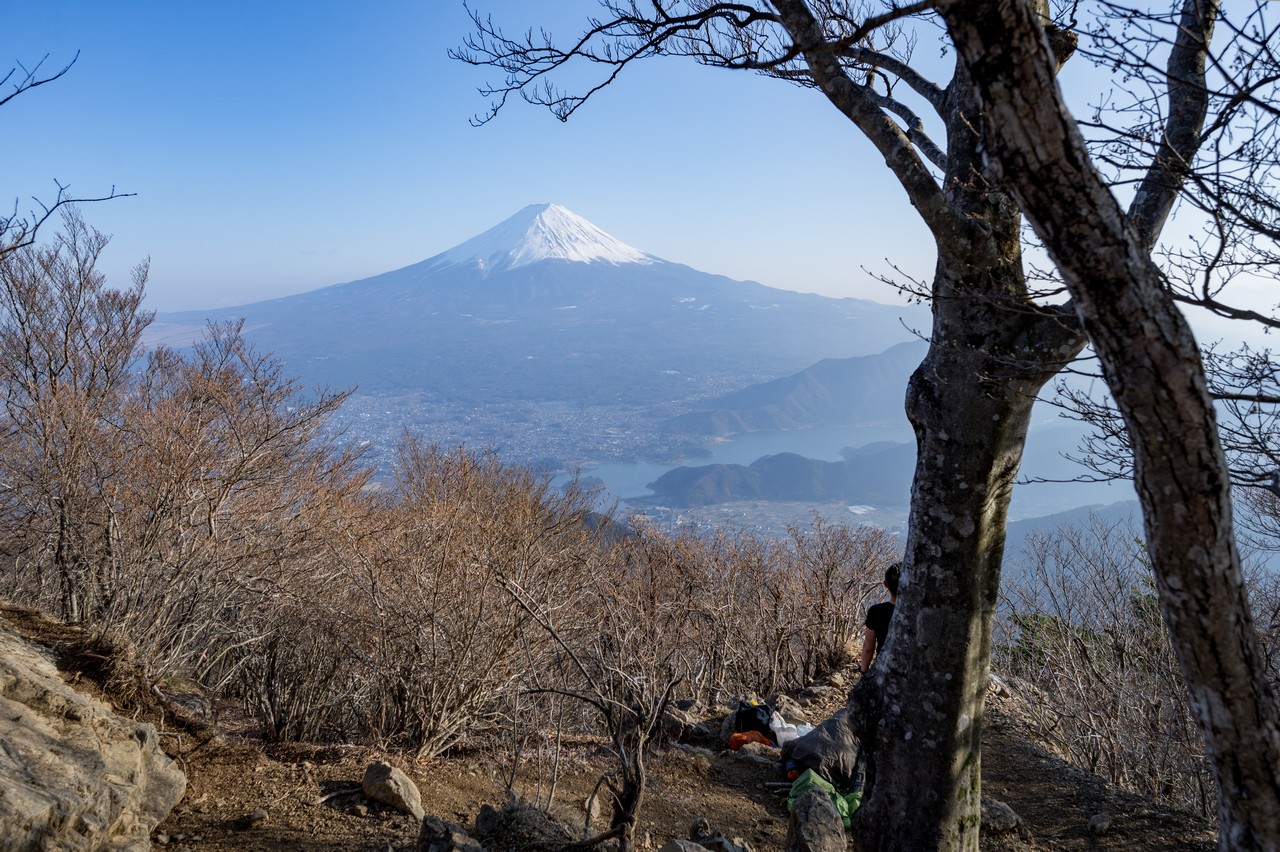 黒岳の展望台から見た富士山