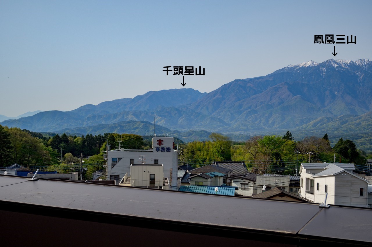 小淵沢駅から見た千頭星山