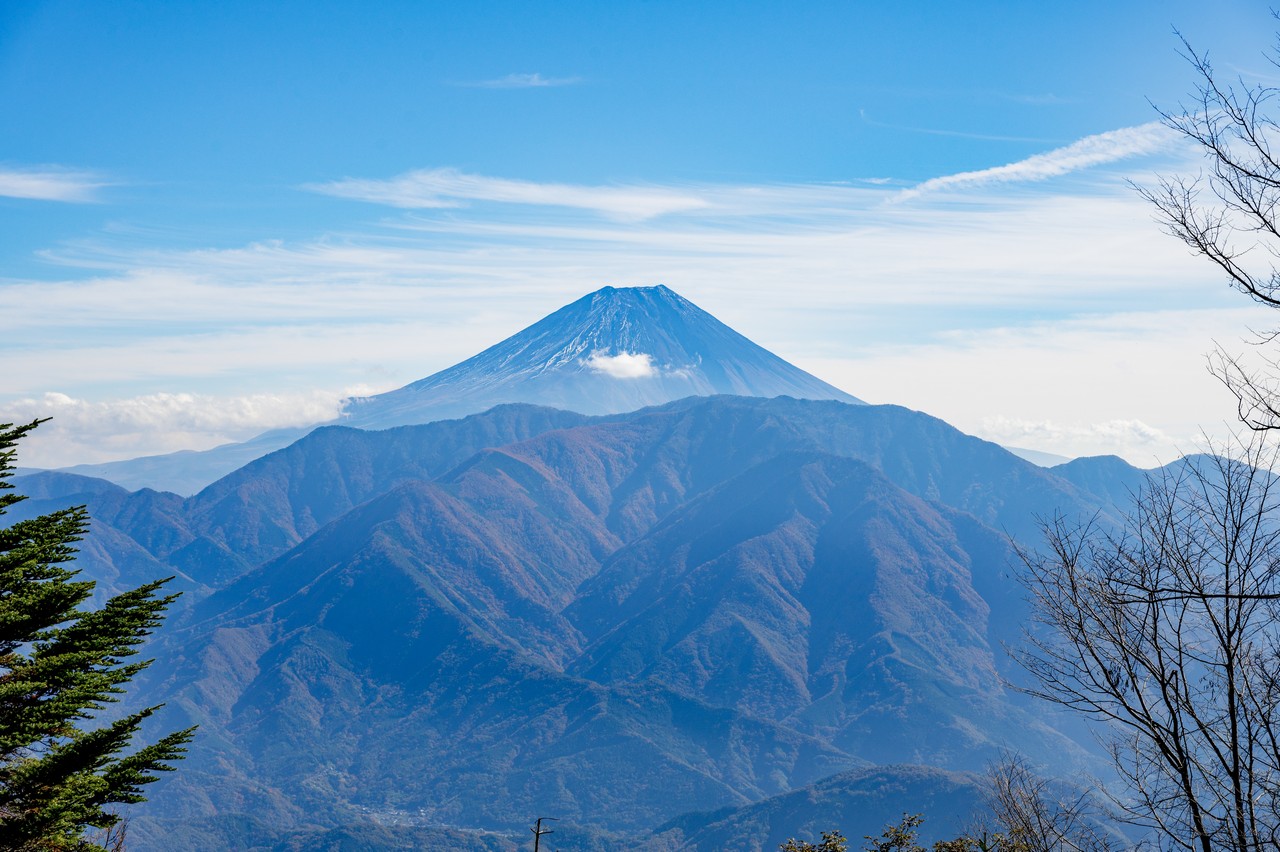 富士見山から見た富士山