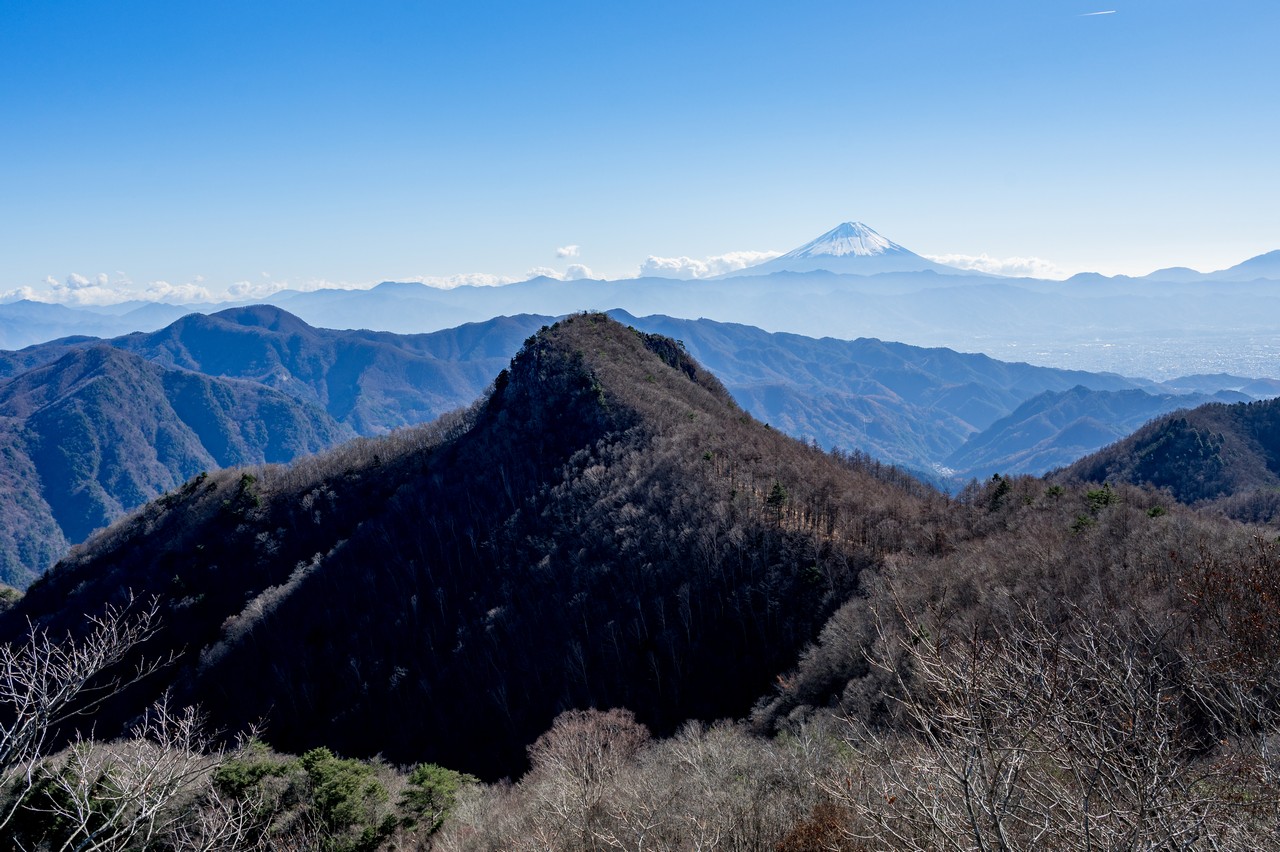 升形山から見た黒富士