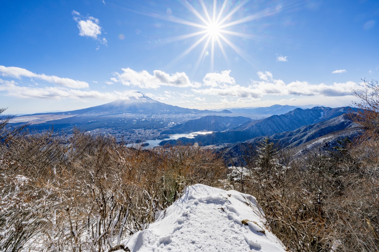 黒岳展望台からの富士展望