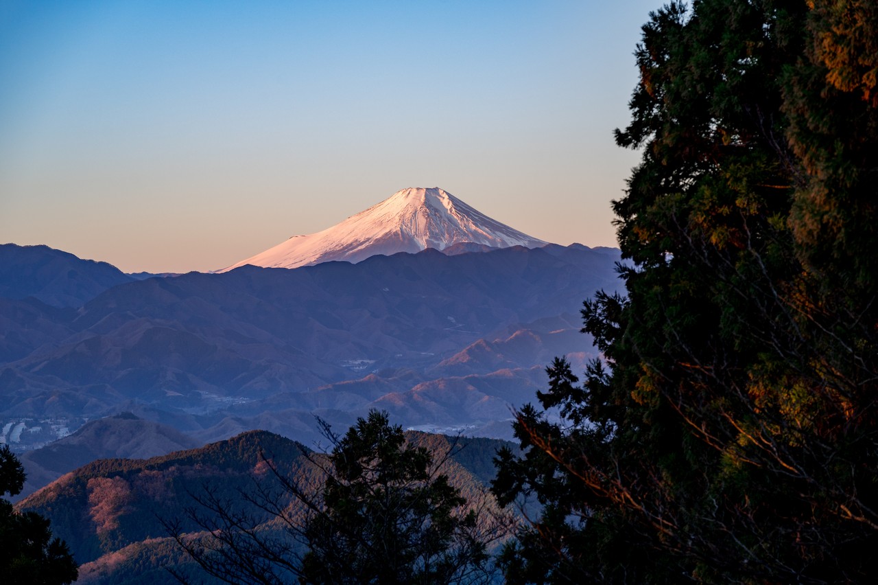 景信山から見た富士山