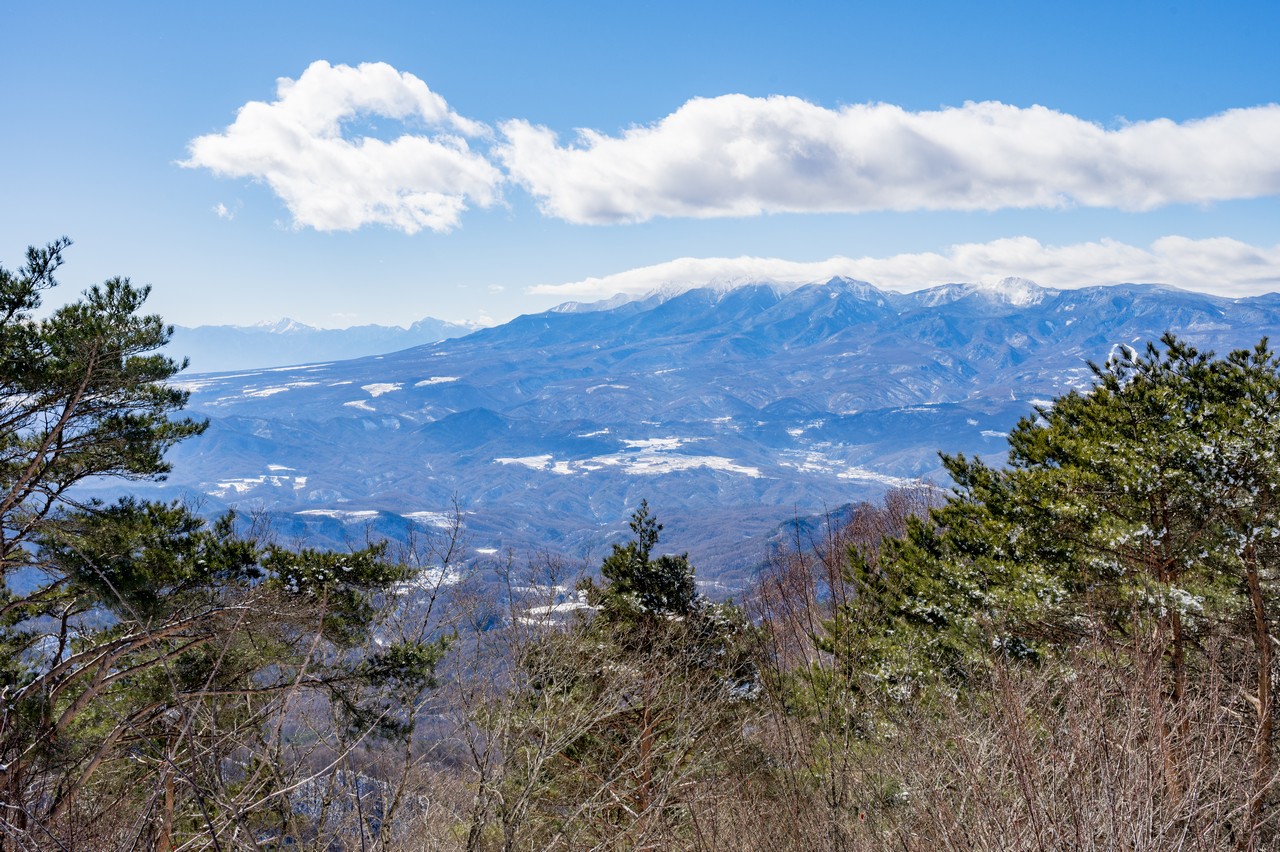 茂来山から見た八ヶ岳連峰