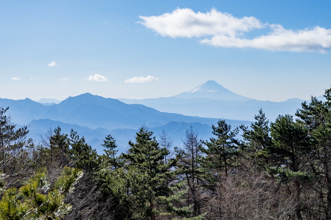 天の河原から見た富士山