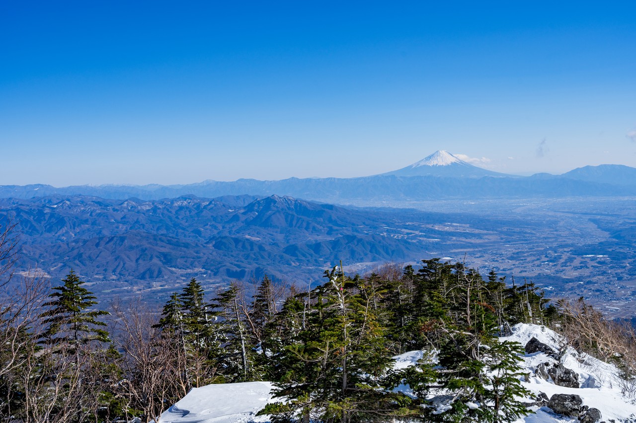 三ツ頭から見た富士山