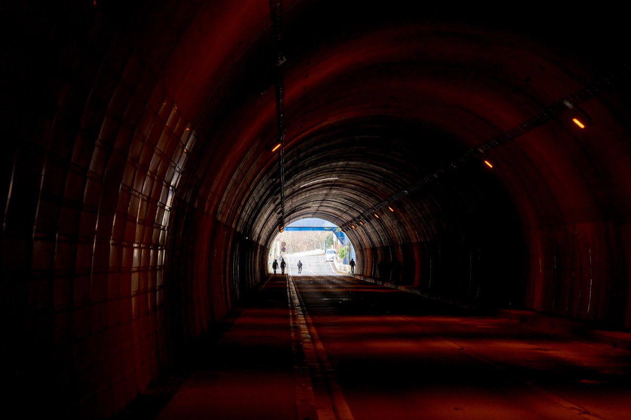 落合隧道の内部