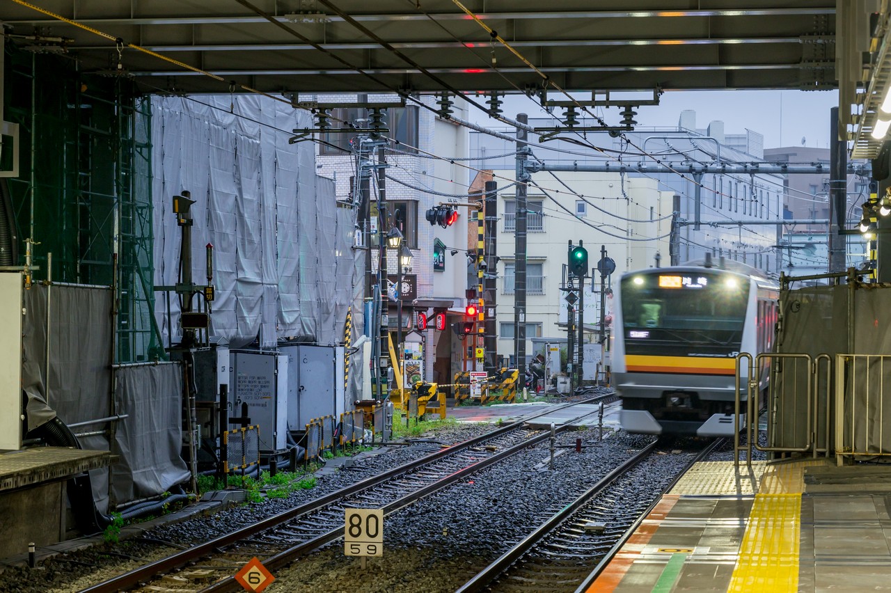 稲田堤駅のホーム