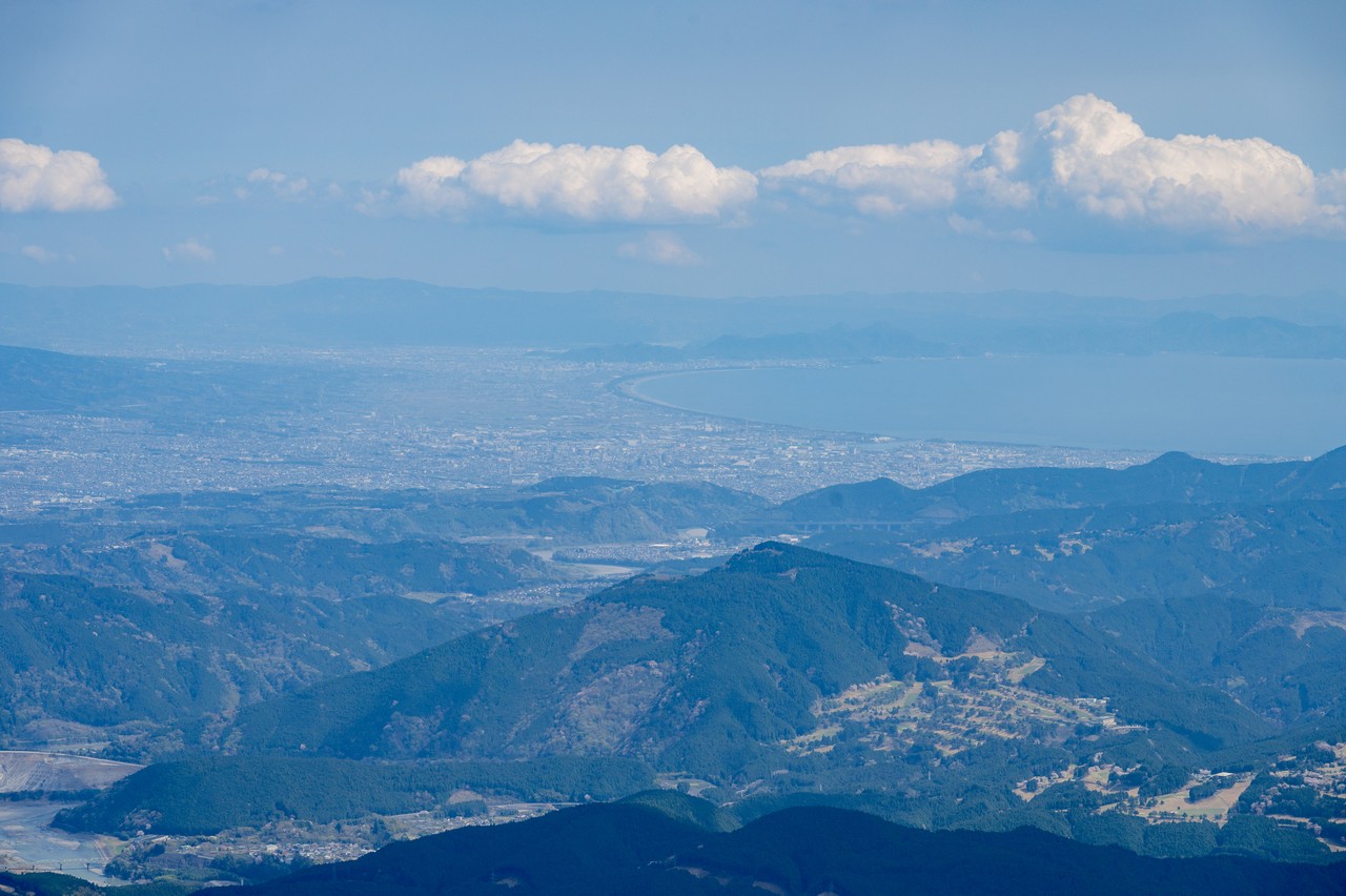篠井山から見た駿河湾