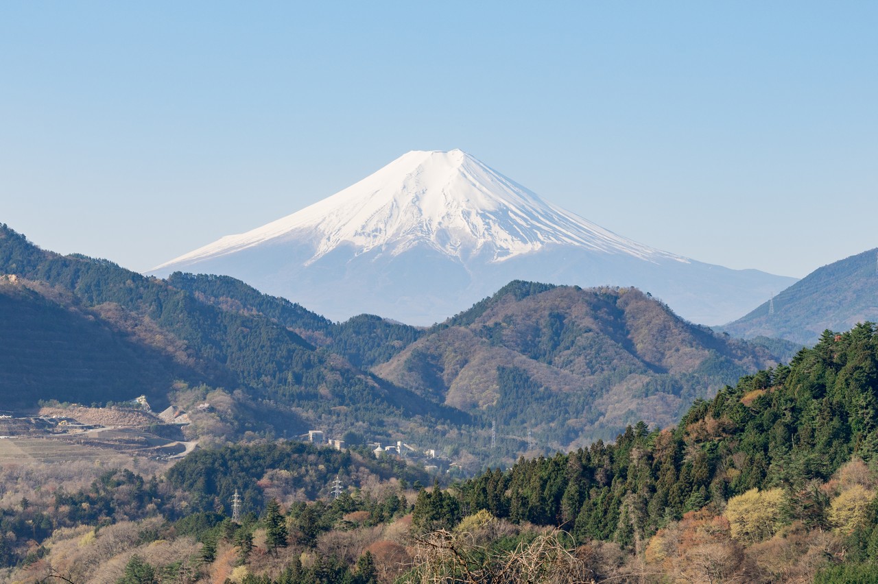 お伊勢山から見た富士山