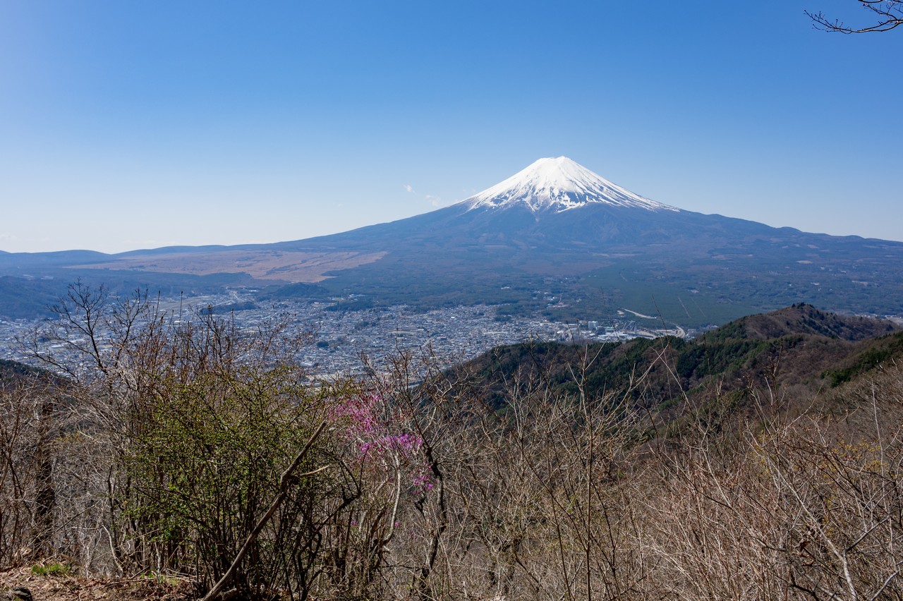 府戸尾根の途中から見た富士山