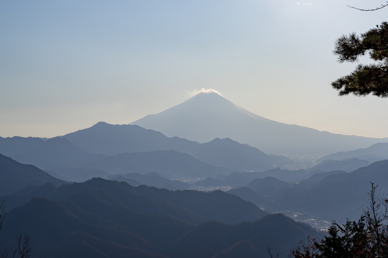 百蔵山からの富士展望