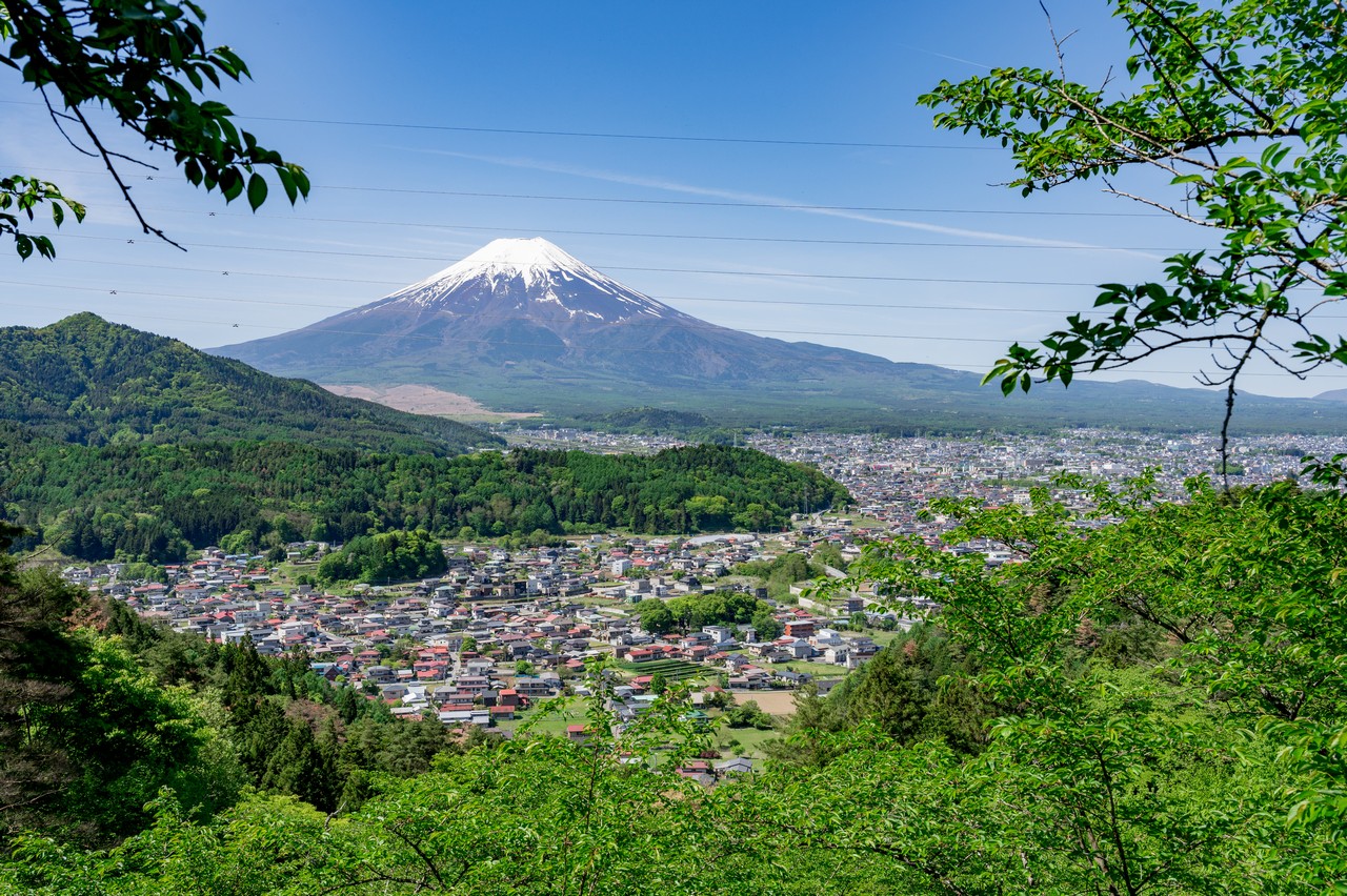 堂尾山公園からの富士展望