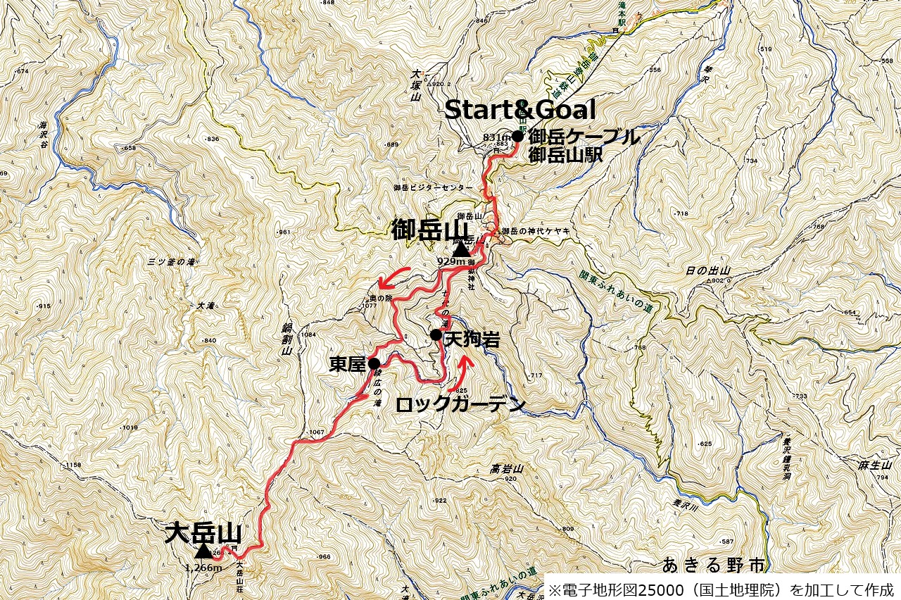 230505大岳山-map
