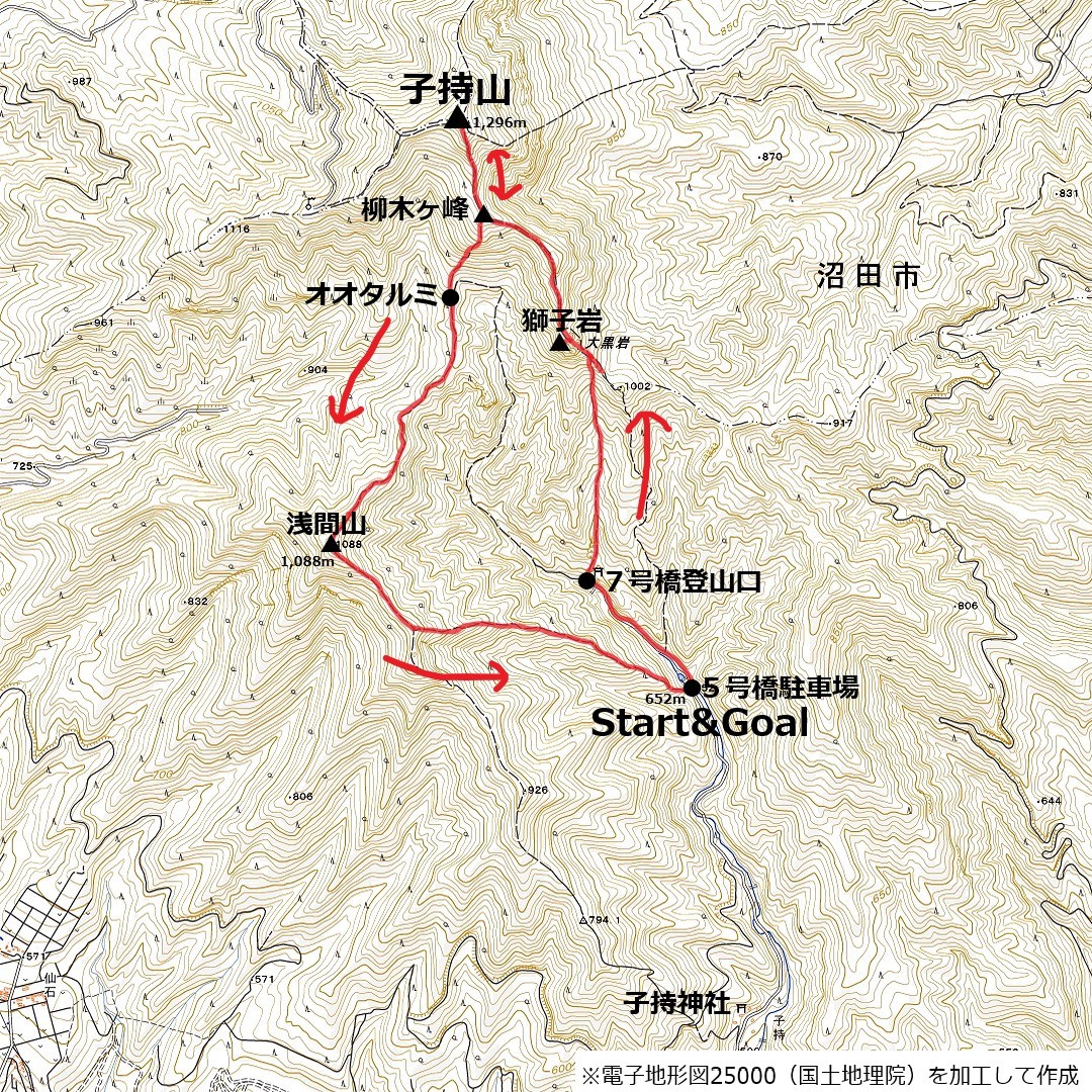 230527子持山-map