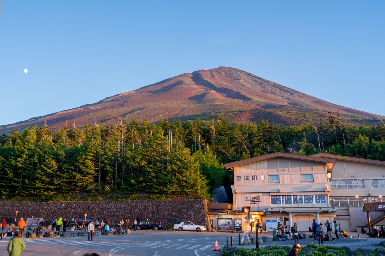 吉田口５合目から見た富士山