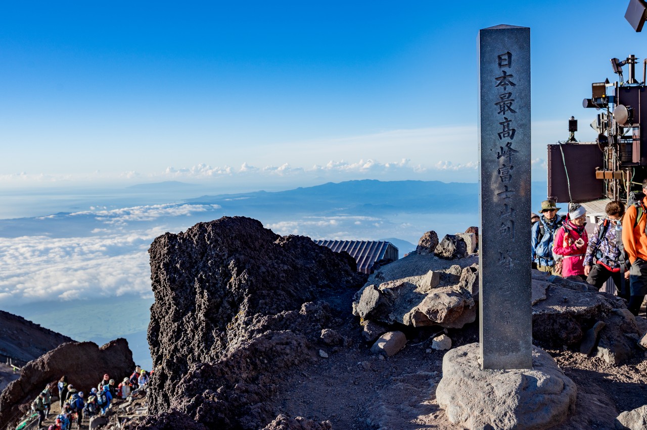 富士山剣ヶ峰の山頂