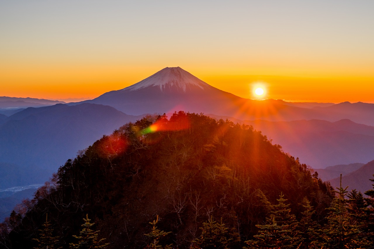笊ヶ岳から見た富士山