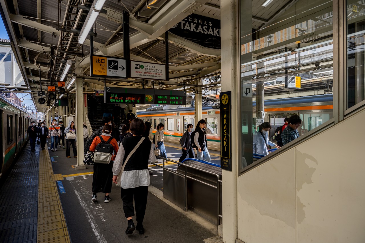 高崎駅の在来線ホーム