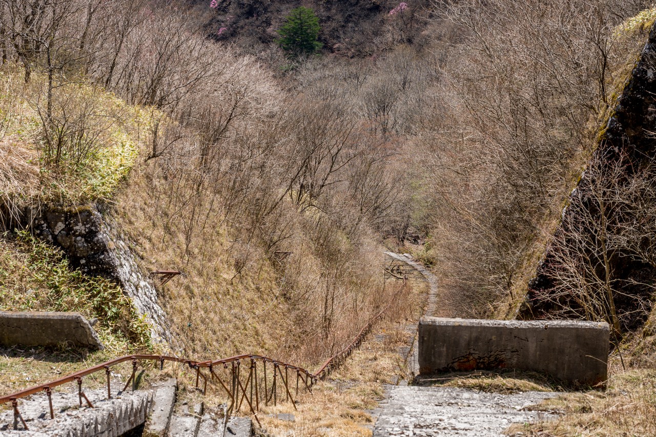 赤城山ケーブルカーの跡地