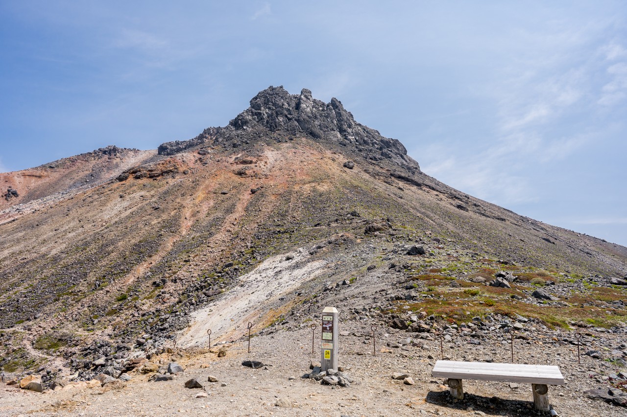 牛ヶ首から見た茶臼岳