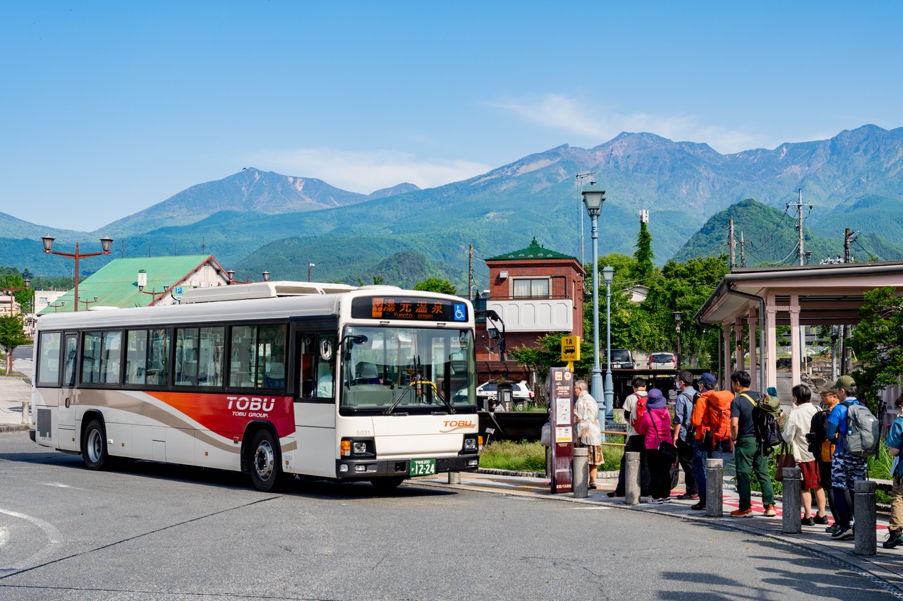 JR日光駅のバス乗り場