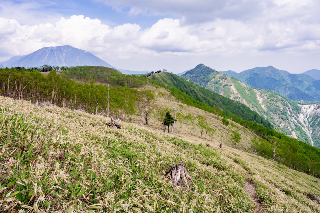 黒檜岳の稜線上の光景
