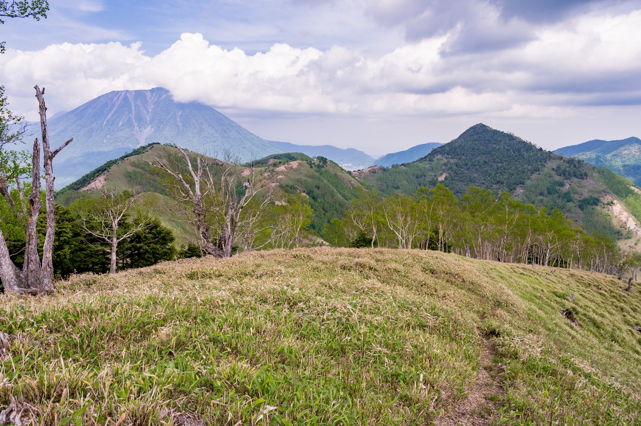 黒檜岳の稜線上の光景