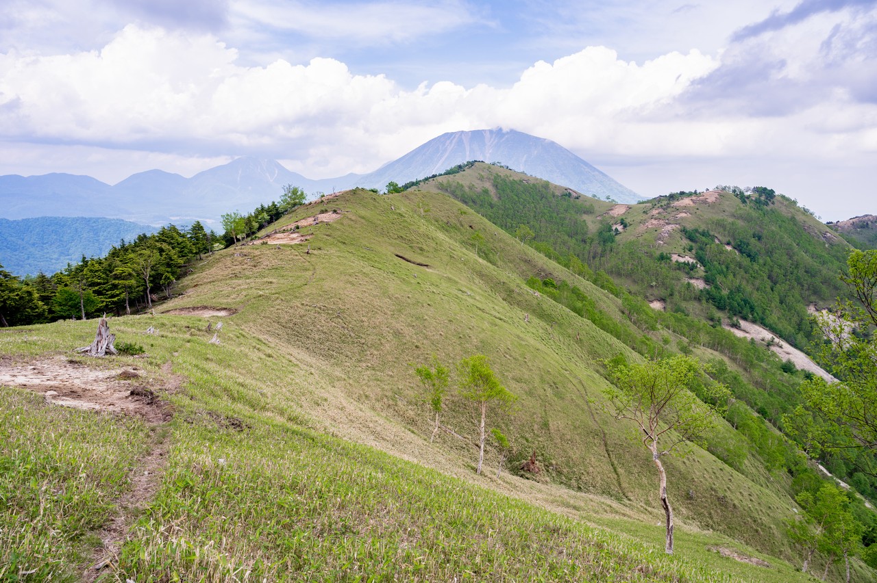 黒檜岳の稜線上の光景