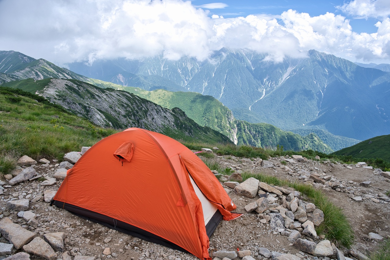 笠ヶ岳テント場