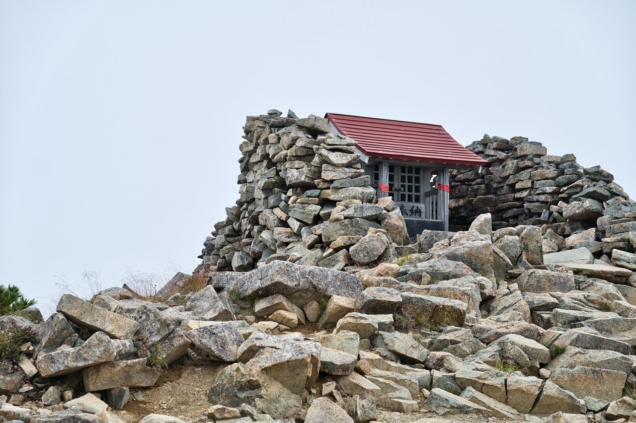 笠ヶ岳 佐野神社奥宮