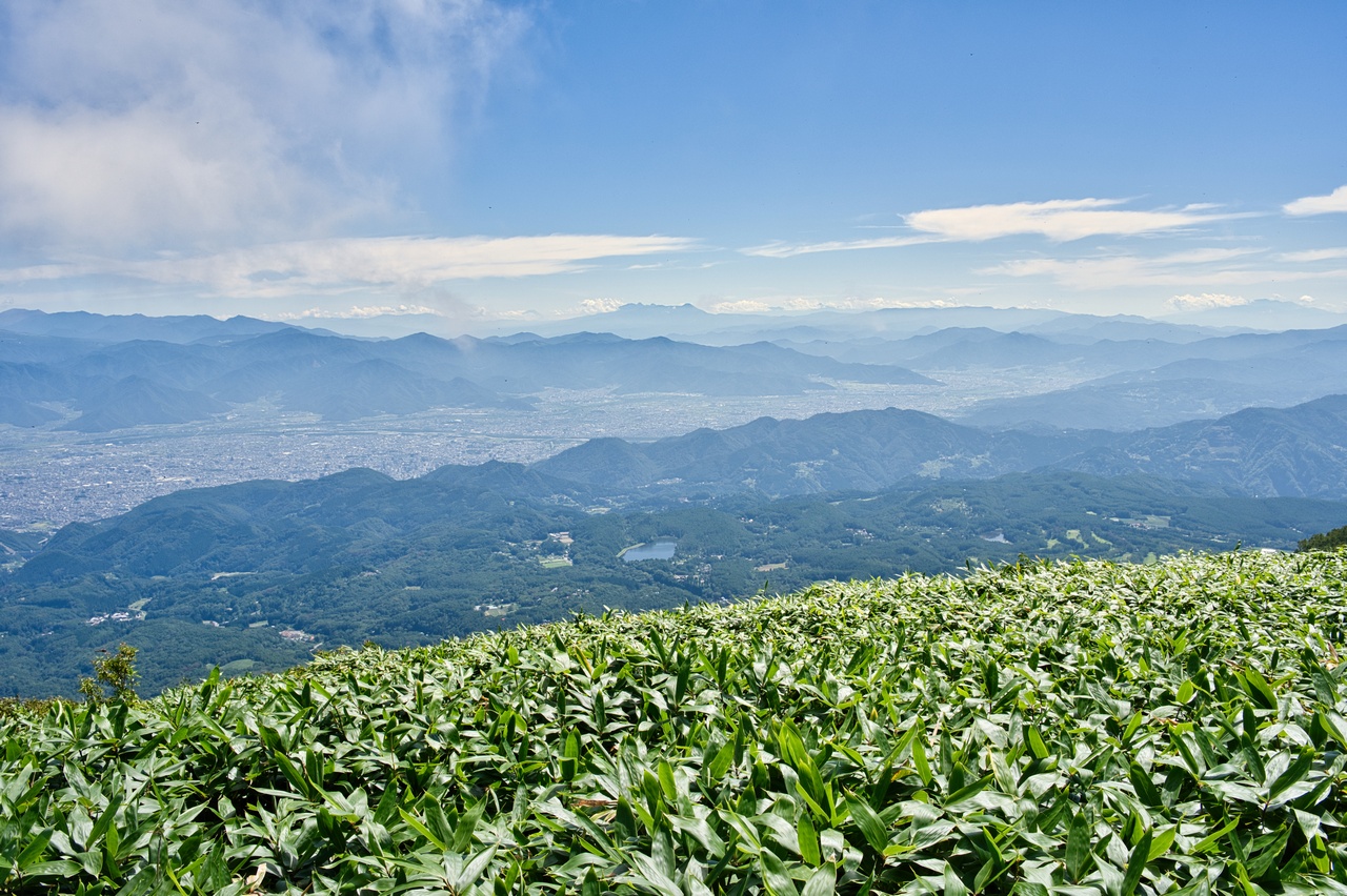 飯縄山山頂からの展望