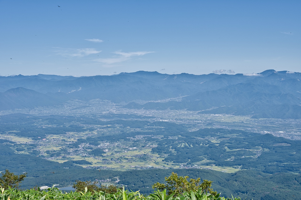 飯縄山山頂からの展望