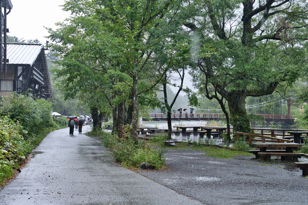 雨の上高地
