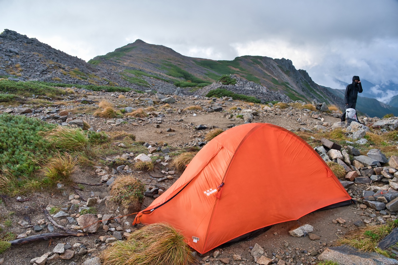 大天荘のキャンプ場