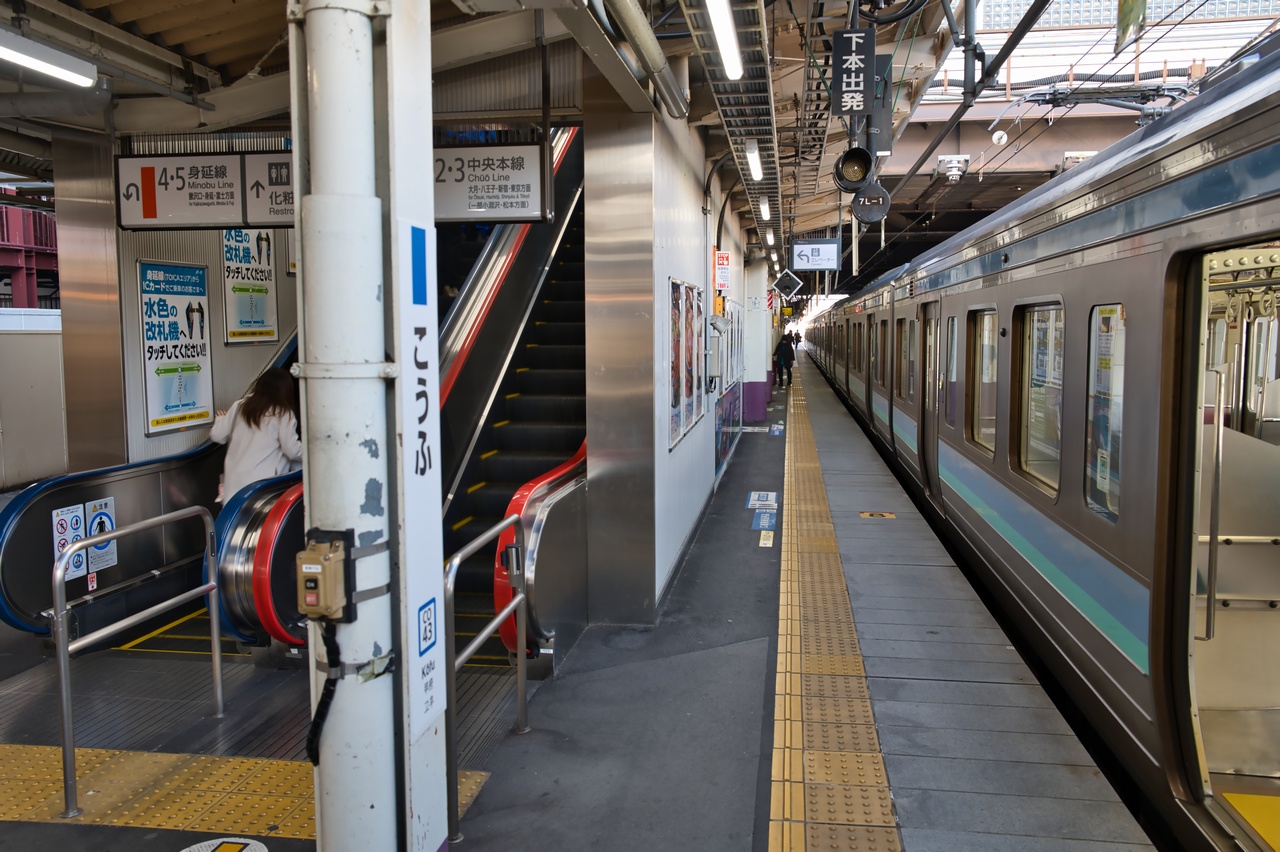 国府駅のホーム