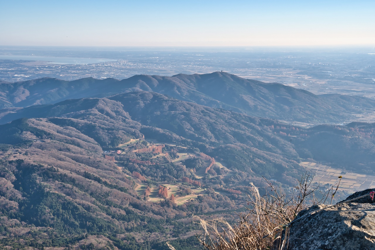 筑波山から見た宝篋山